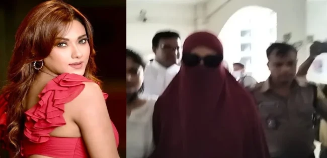 ববি  বোরকা পরে আদালতে